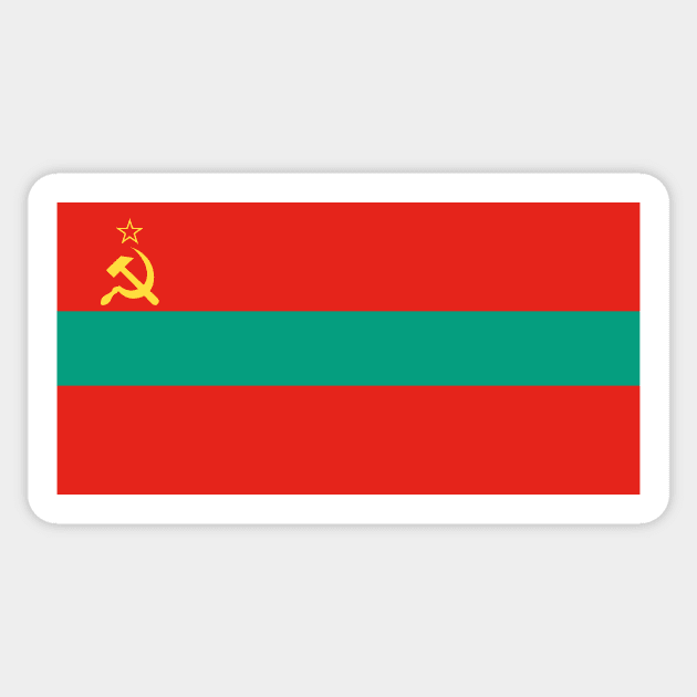 Transnistria Sticker by Wickedcartoons